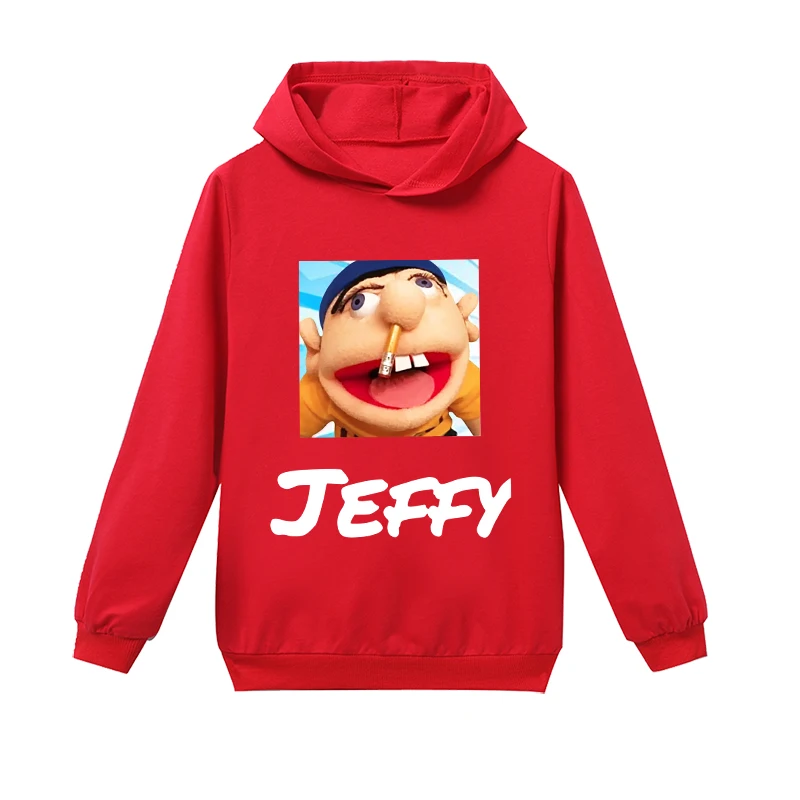 Г. Детская одежда пальто на молнии Jeffy Забавные футболки для мальчиков с молодежным принтом свитер для девочек топы для детей, футболки для малышей jojo siwa gormiti - Цвет: H1305