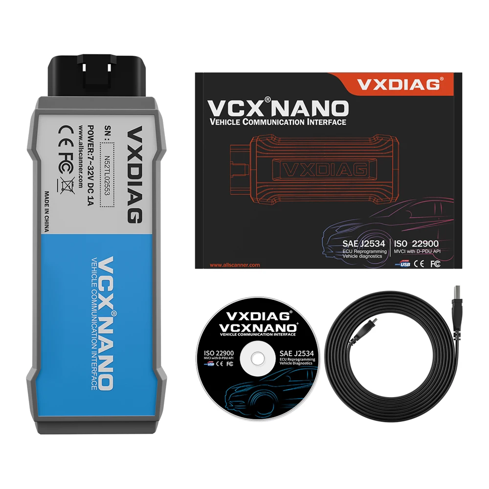 VXDIAG USB NANO Diagnosis TIS Techstream V14 V15 Obd2 сканер кода ECU программирование автомобиля