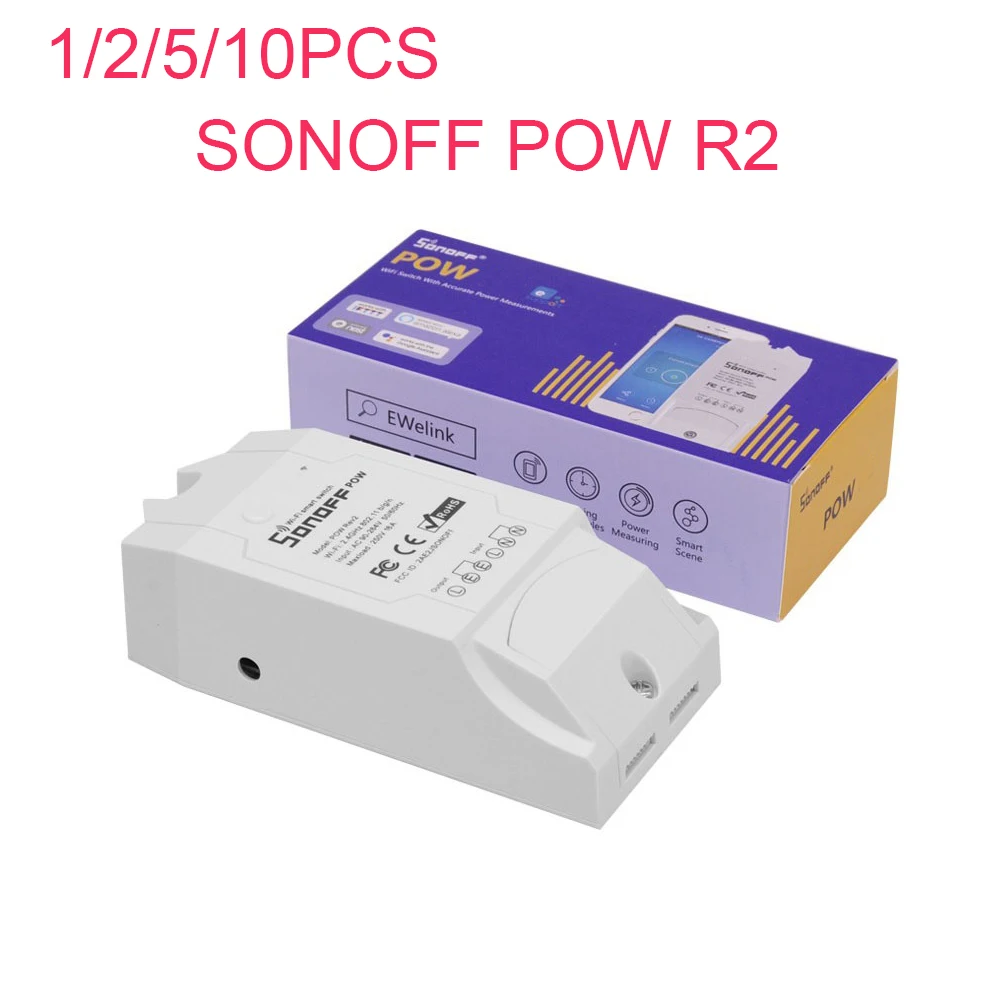 Контроллер переключателя SONOFF POW R2 15 А 3500 Вт Wi Fi монитор энергопотребления в