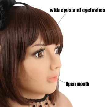 

KnowU Crossdress Femalemask Silicone Masquerade Crossderesser Cosplay Halloween Dragqueen Headgear Transgender Transvestites