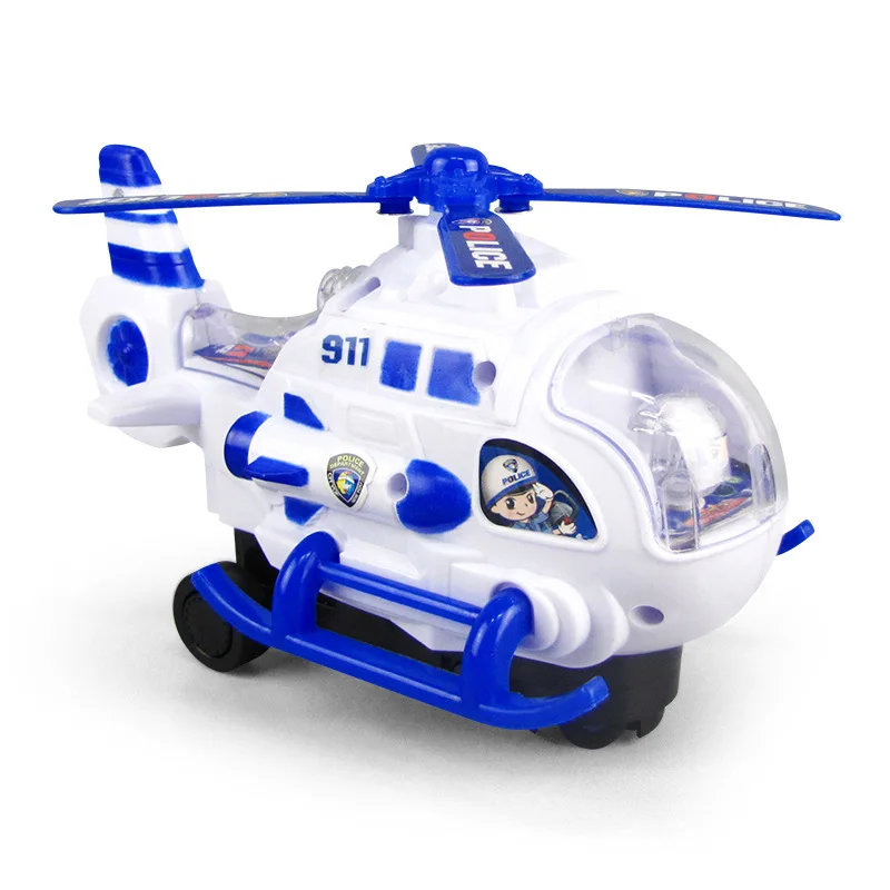 de led, modelo de helicóptero elétrico que gira, 1 peça