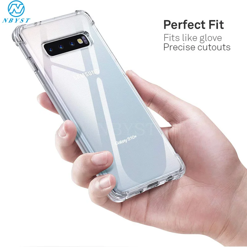 

For Samsung Galaxy S8 S9 S10 Plus S10e Note 8 9 A8 J4 J6 A6 Plus J8 M10 M20 M30 A30 A50 Air Cushion Soft TPU Silicone Case Cover