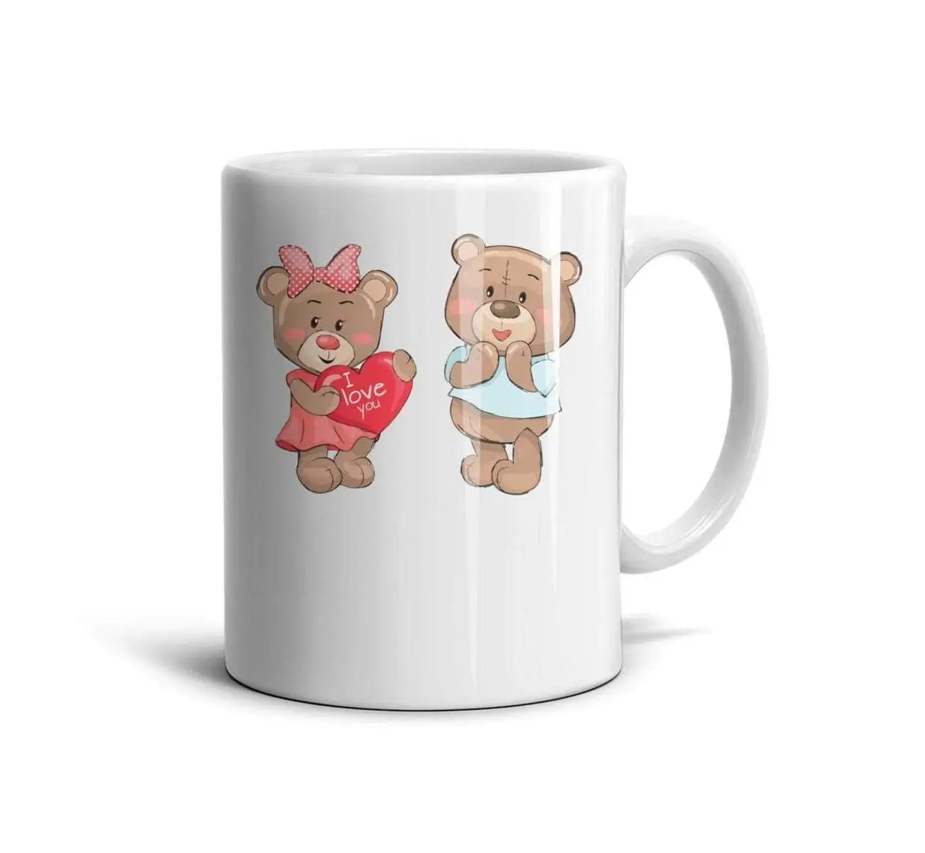 I Love You Teddy Bear кофейная кружка 11 унций, керамическая кружка для кофе чашка