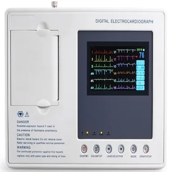 

Cheap 3 chanels ECg EKG machine with 4.3inch TFT screen 12leads