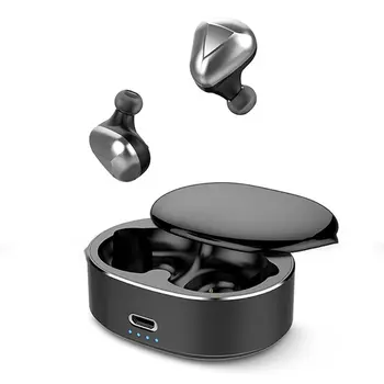 

Bluetooth Earphone V5.0 Wireless Headset 20 Meters Signal Automatic Pairing Stereo 6D Noise Reduction Earphone With Charging Box