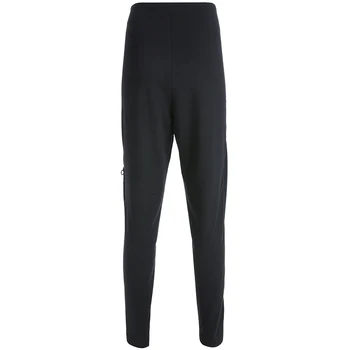 

Black Sexy Side Openable Trousers Women Streetwear Zipper Full Length Sweatpants Jogger Mujer High Waist Hippie Pants
