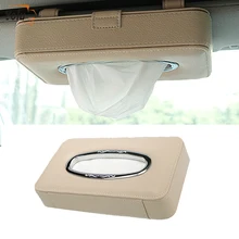 YOLU Автомобильный держатель для салфеток подвесная коробка из ткани Авто отделение для солнцезащитной шторки коробки из микрофибры кожа Солнцезащитный козырек держатели для туалетной бумаги