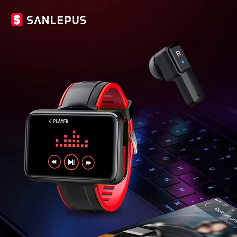 2020 NEW SANLEPUS Smart Watch Men Women Smartwatch With Wireless Headphones Bluetooth Headphones Earbuds Sport Fitness Bracelet