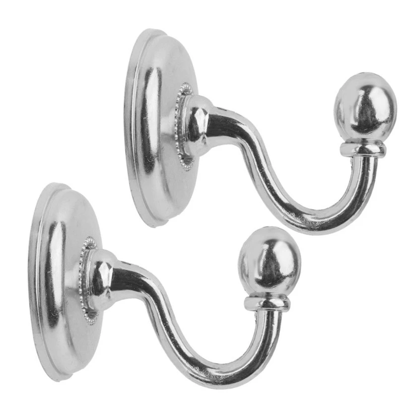 2 metal wall fixing hook wall practical simple European-style metal texture hook back hook bedroom living room coat rack
