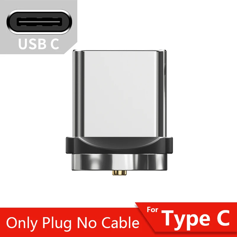 Only Type C Plug Essager магнитная зарядка usb кабель быстрая зарядка для айфона самсунг переходник кабель micro usb type c провод для шнур зарядки - Цвет: Only Type C Plug