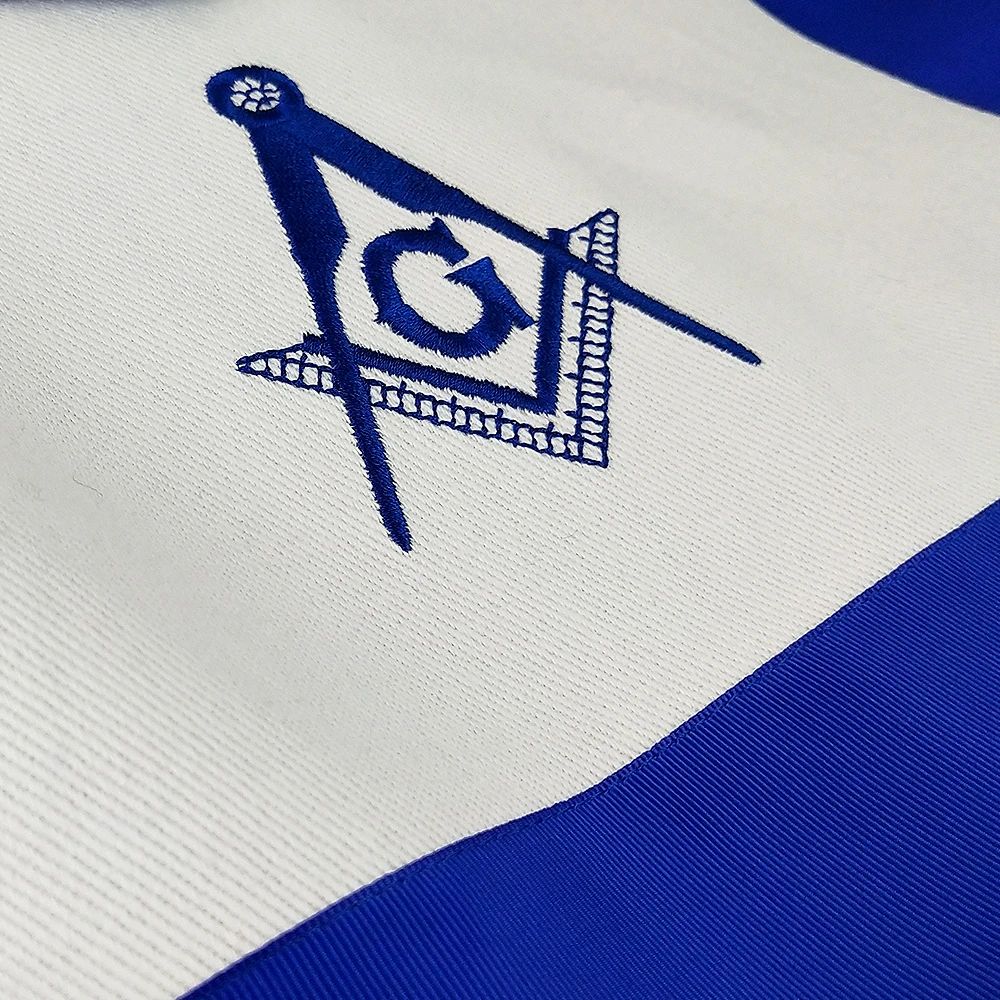 50 個石工マスターフリーメーソンエプロンのデザインホワイトレザーキャビンブルー刺繍フリーメーソンサイン偉大なフリーメーソンギフト Men S Belts Aliexpress