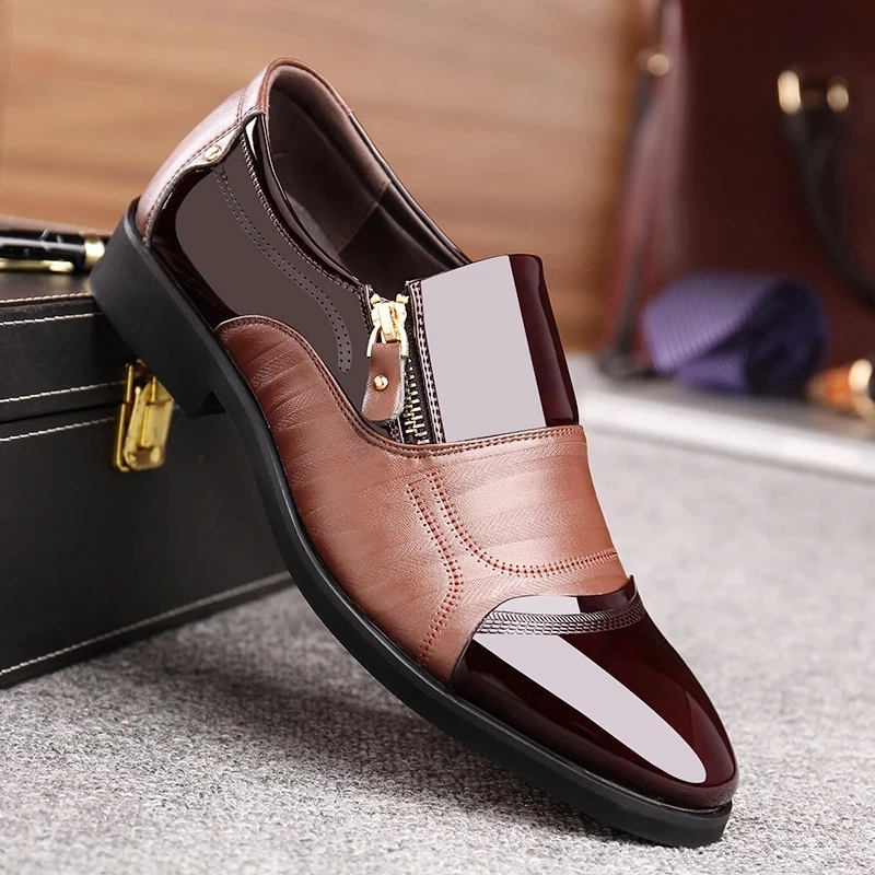 ZYYZYM/Мужская официальная обувь; стильные оксфорды со шнуровкой; модельные туфли в деловом стиле; официальная Мужская обувь для офиса