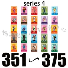 

(351~375) 25pcs/set,La forêt des animaux Series4 High New-Horizons NFC standard Size Card Ntag215 chip for NS Switch Games