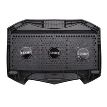 Легкий 3 большой вентилятор 2 usb-охладитель для ноутбука охлаждающая подставка База ноутбук кулер компьютер USB подставка с вентилятором H1 для ноутбука ПК видео 15,6"