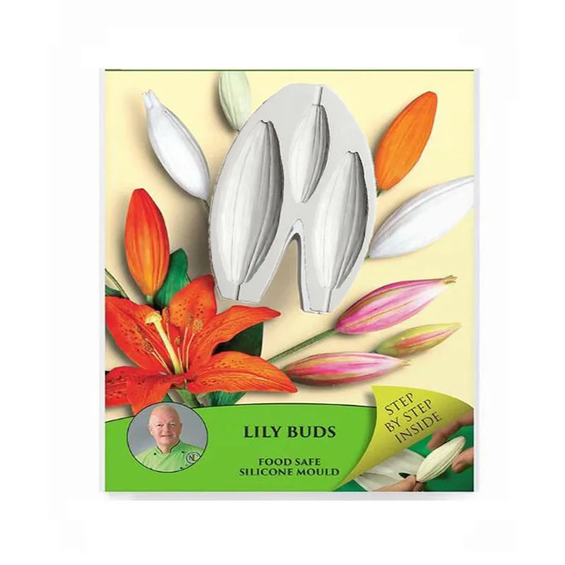 

1pc Flower Pro Lily Buds Mould fondant Silicone mold cake decorating tools chocolate gumpaste mold