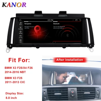 

KANOR 8.8inch 4G+64G Android 10.0 car multimedia player gps navigation for BMW X3 F25 CIC NBT System autoradio stereo