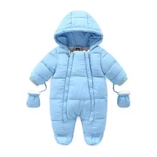 Хлопковые комбинезоны для новорожденных и малышей до-30 градусов; комбинезон для малышей; Одежда для мальчиков и девочек; Милая зимняя одежда для новорожденных
