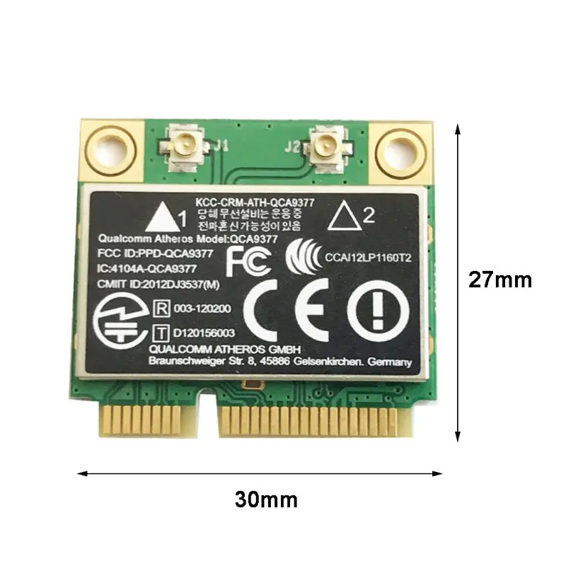2020 новый для Atheros QCA9377 двухдиапазонный BT4.2 WIFI модуль мини PCI E беспроводной адаптер