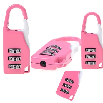 

1PCS Random 3 Combination Zinc Alloy Security Travel Suitcase Luggage Code Lock Padlock