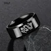 Uelf Punk Fashion Style Antique Retro Male Jewelry Viking Ring Female Black Dragon Amulet Vintage Norse Rune Rings For Women ► Photo 1/6