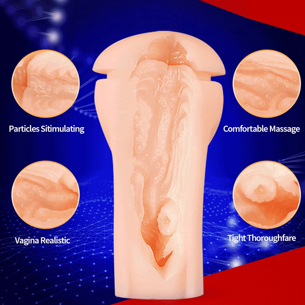 Male Masturbator Vagina Cup Sex Toys For Adult Artificial Vagina Interative Sucking Vibrating Sucking Female Groans