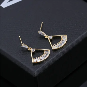 

Online Celebrity Earrings S925 Silver Needle Smart Earrings Dress Zircon Smart Earrings South Korea Ornament