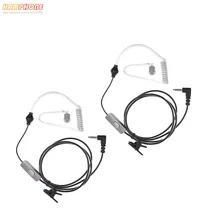 2 шт., безопасная гарнитура, AT-BFT1, тайная Воздушная трубка, гарнитура, Акустическая трубка, наушник для BF-T1, радио микрофон с Ptt микрофоном, гарнитура