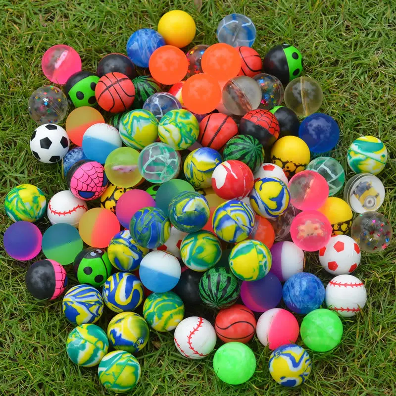 32 мм резиновый надувной мяч прыгающий шар прозрачный плавучий шар детский маленький наружный игрушечный шар дети мальчик девочка подарок случайного цвета