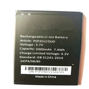 

2000mAh Battery For Prestigio Muze B3 PSP3512 DUO PSP3512DUO Bateria Batterie Cell Phone Batteries with phone stander for gift