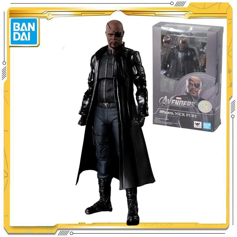 

В наличии Original BANDAI SHF Marvel «Мстители S.H.I.E.L.D. Аниме экшн-фигурка Ника неистовства, игрушка для детей, подарок на Хэллоуин
