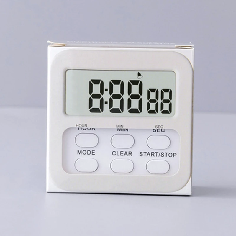 Timer Clock Timer Lcd Digital Kitchen Alarm Clock  Digital Kitchen  Magnetic Timer - Kitchen Timers - Aliexpress