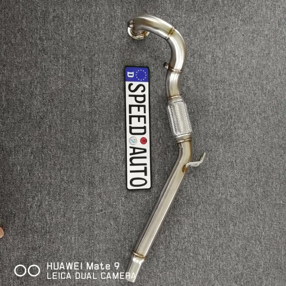 2 5 дюймовая бесконтактная выхлопная труба TURBO DONWPIPE для двигателя MK7 1 4 T EA211 |