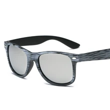 Унисекс квадратной формы солнцезащитные очки «под дерево» женские модные солнечные очки цветные линзы многоцветные Роскошные брендовые солнцезащитные очки