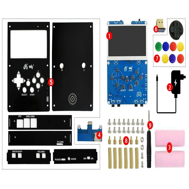 GamePi43 for RetroPie Game Console for Raspberry Pi 3 B 800X480 4.3Inch IPS Screen