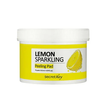 

SECRET KEY Lemon Sparkling Peeling Pad 70pcs Face Skin Exfoliator Pimple Blackhead Removal Facial Exfoliating Korea Cosmetics