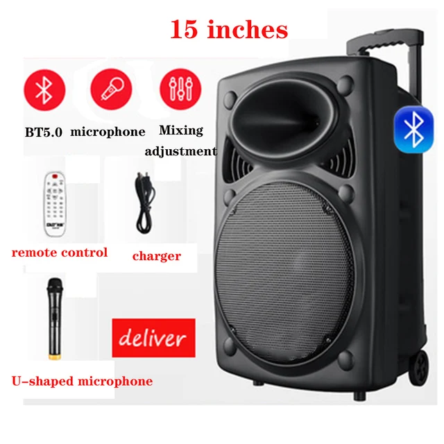 15 Inch Large Bluetooth Sspeaker Square 