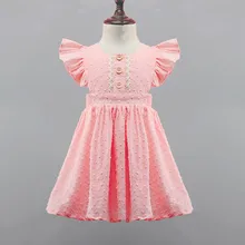 Летнее праздничное платье для маленьких девочек ясельного возраста, детская одежда для девочек без рукавов платье с цветочным узором и рюшками; вечерние пляжное платье Повседневное Vestidos