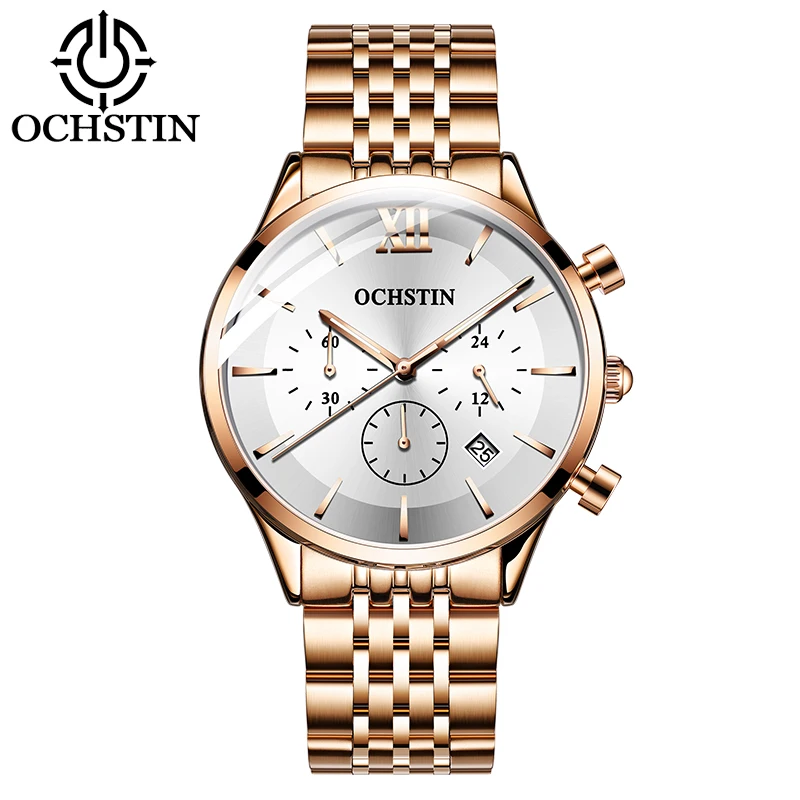 

Watch Men Top Luxury Brand Rose Gold Quartz Sport Watches Mens Fashion Analog Stainless Steel Male Waterproof Wristwatch reloj
