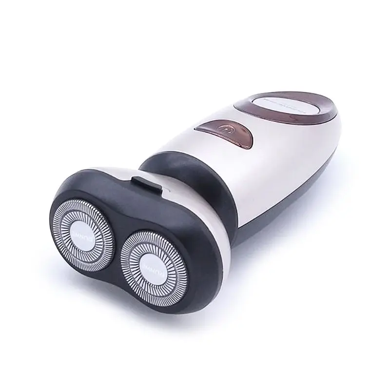 1 шт., бритва с двойным кольцом, USB, перезаряжаемая, для бороды, электрическая, карманная Бритва для мужчин, водонепроницаемый, бритвенный станок, USB, для автомобиля