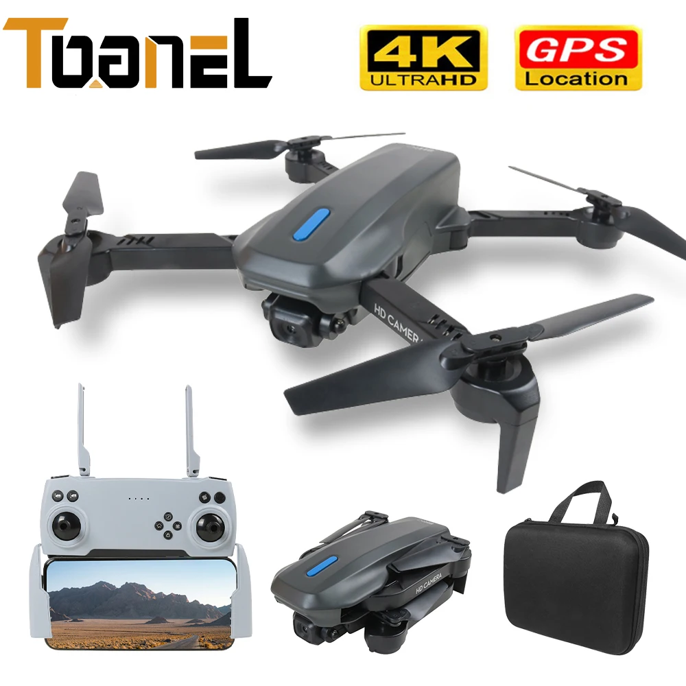 Helicóptero de control remoto H14 para niños, cuadricóptero con cámara 4K, HD Dual, 5G, GPS, cámara ESC, modo sin cabeza, plegable, Juguetes