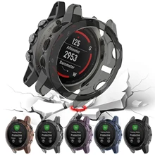 Прозрачный ТПУ защитный чехол-бампер для часов Garmin fenix 5 5X 5S Силиконовый противоударный защитный чехол