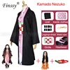 Anime Exhibition Cartoon Character Cosplay Costume Demon Slayer Kimetsu no Yaiba Tanjirou Nezuko Cosplay Kimono Wig ► Photo 3/6