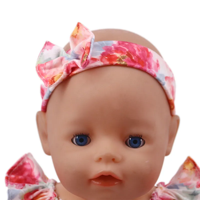 LUCKDOLL цветочный модный купальник подходит 18 дюймов Американский 43cmBabyDoll одежда аксессуары, игрушки для девочек, поколение, подарок на день рождения