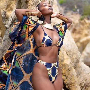 

Triangle Push Up Bikinis Set High Waisted Swimsuit Women 2020 New Summer Sexy Boho Female Bath Suit Swimming Suit Lady Beachwear