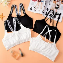 Спортивный бюстгальтер, топ для бега, фитнеса, бюстгальтер с подушечками, для фитнеса, для студентов, женский спортивный бюстгальтер для йоги, Женская Спортивная одежда для тренировок