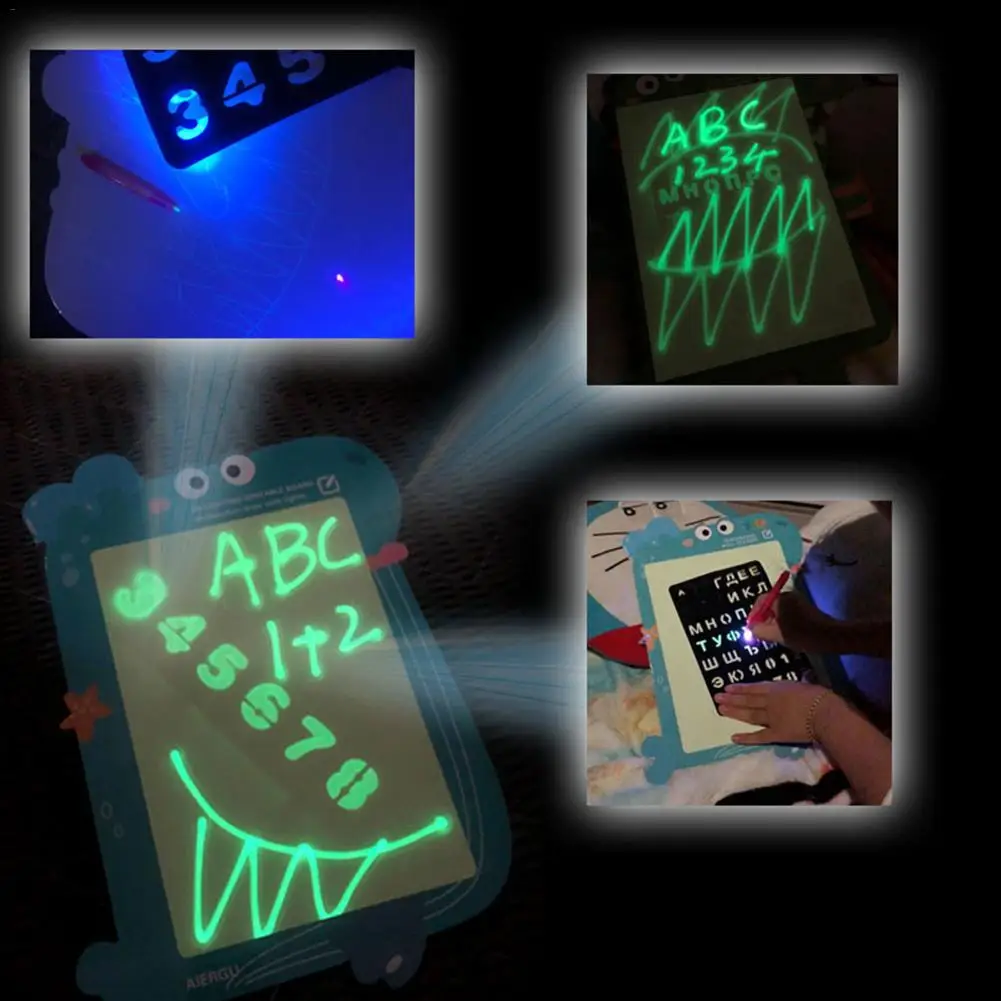 A3 светодиодный светящаяся доска для рисования граффити, планшет для рисования, волшебный светильник для рисования, забавная и развивающая игрушка для детей, подарок