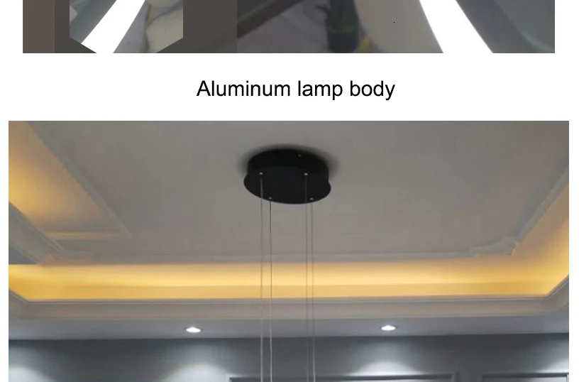Минималистичный современный светодиодный светильник для гостиной, столовой, кухонной комнаты, белый черный светодиодный светильник для дома