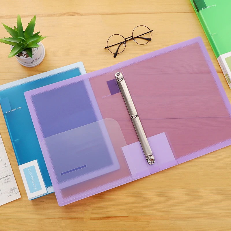 Ring Binder Pockets and PP Folder for A4 Paper