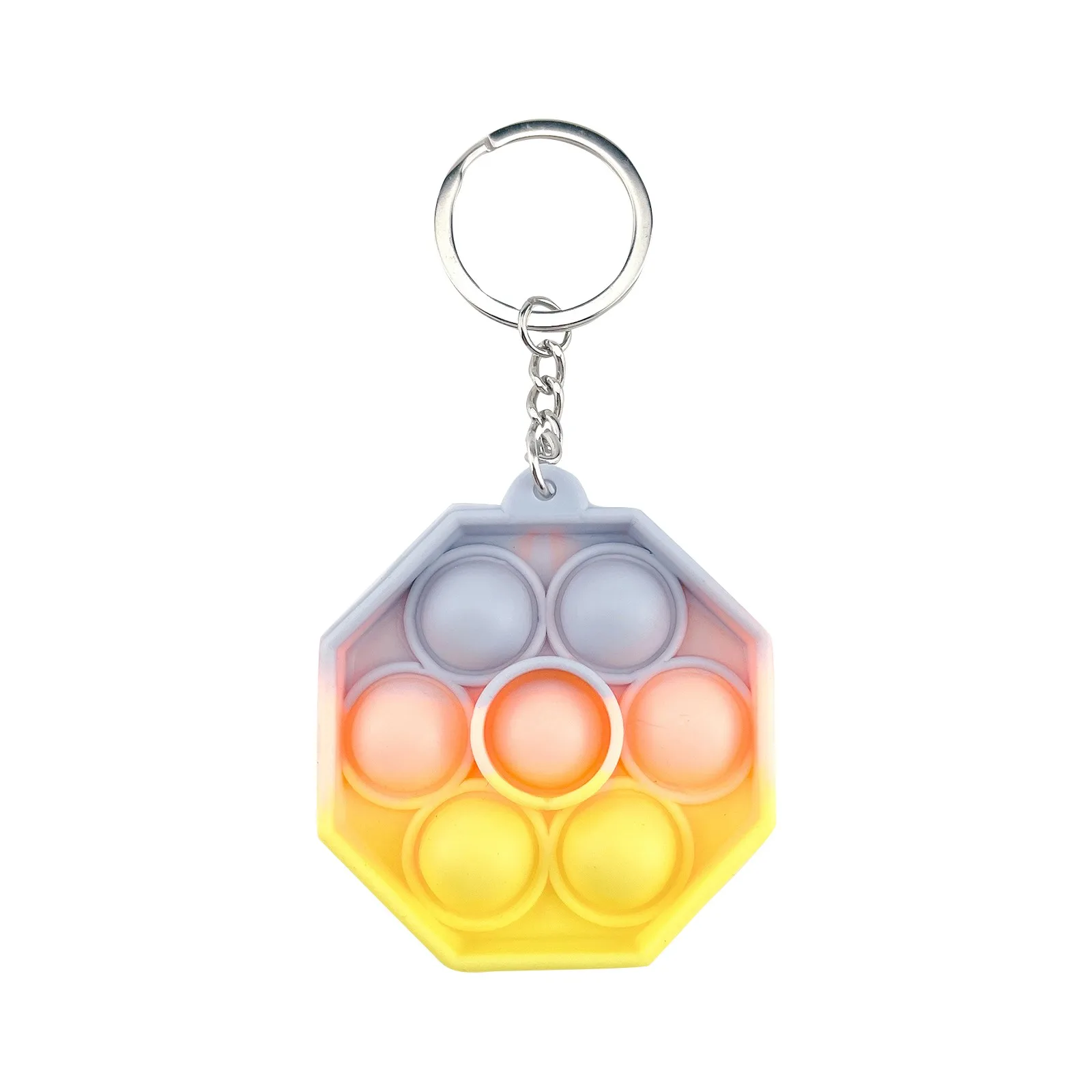 Mini Pops Fidget Toy Simple Dimple Its Anti Stress Relief Keychain Push Bubble Silicone Anxiety Sensory For Autism Adhd Chidlren stress ball brain Squeeze Toys