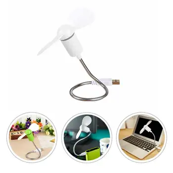 

4pcs Portable Mini Cooling USB Fan USB 2.0 Fans Flexible Summer Gadget High Quality For Tablet Power Bank Laptops (Random Color)